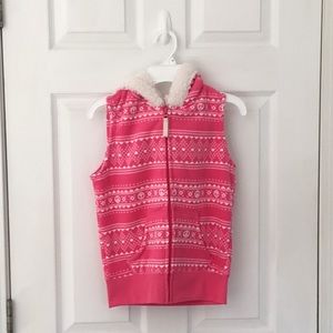 Fuzzy fall vest!
